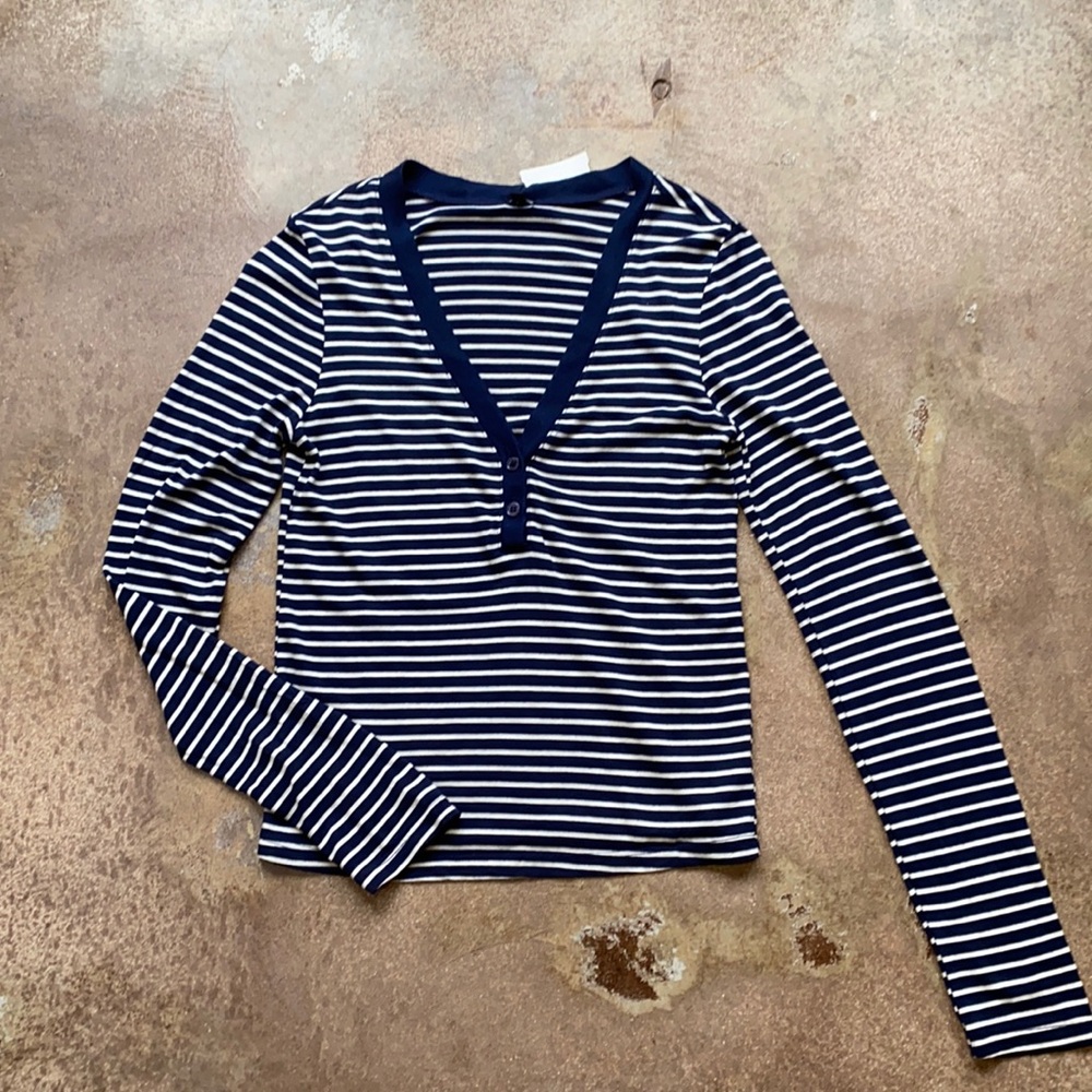 Monrow, striped, navy, white, pajamas, SIZE: XS, L